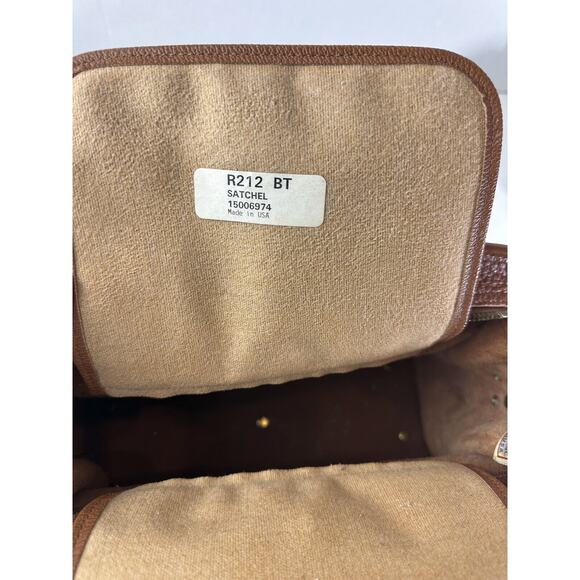 Dooney & Bourke All Weather Leather Brown Buckle Crossbody Satchel Handbag Purse - Picture 15 of 16